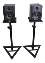 Studio Monitor Speaker Stands with Adjustable Height 730mm - 1080mm